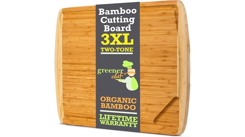 large bamboo cutting board