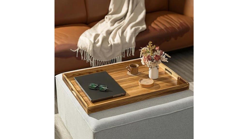 large ottoman serving tray