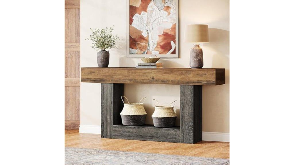 large storage console table
