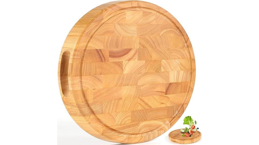 large thick wooden cutting board