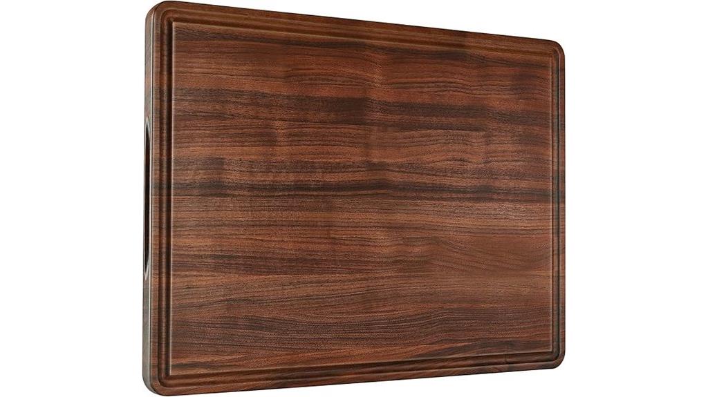 large walnut kitchen cutting board