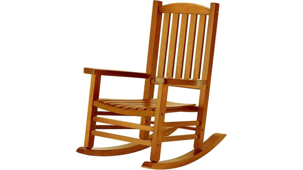 large wooden porch rocker