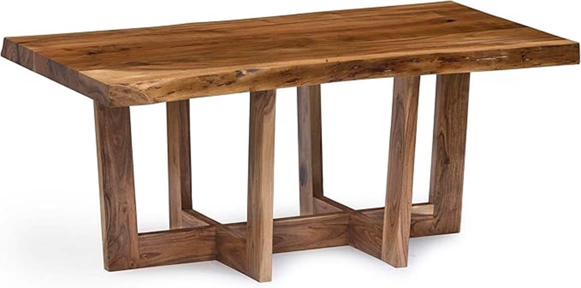 live edge solid wood table