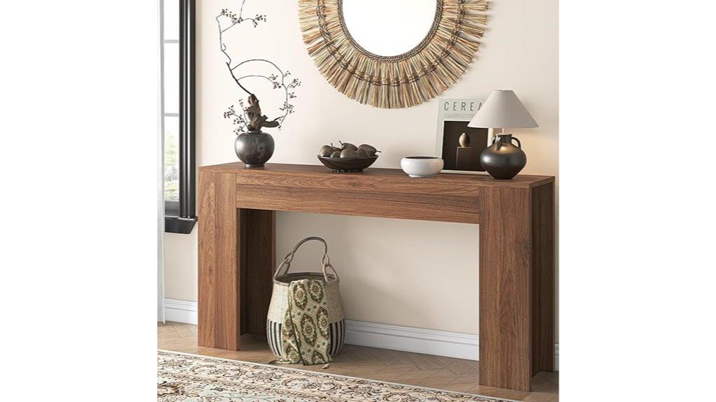 long led console table