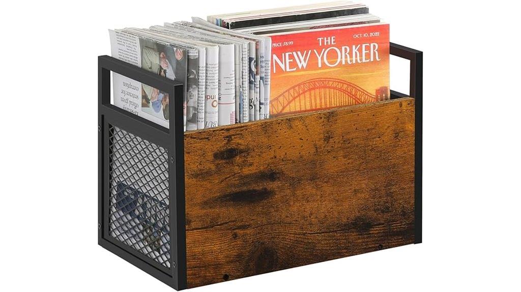 magnetic magazine storage organizer