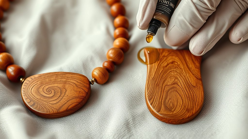 maintain wooden jewelry properly