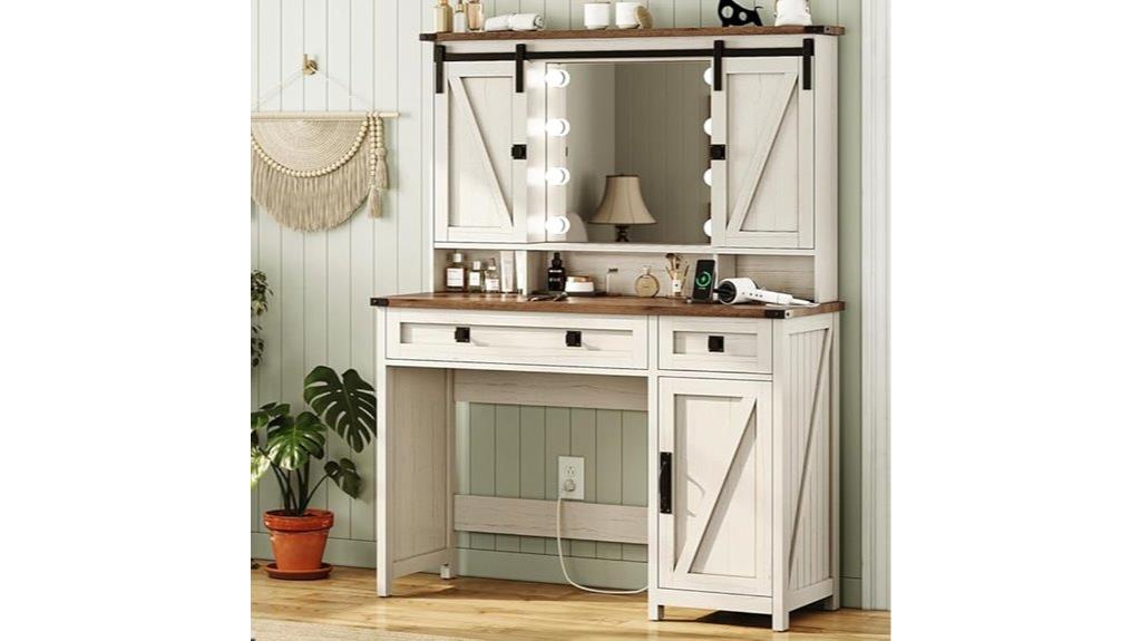 makeup vanity with lights