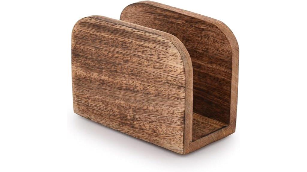 mango wood napkin holders