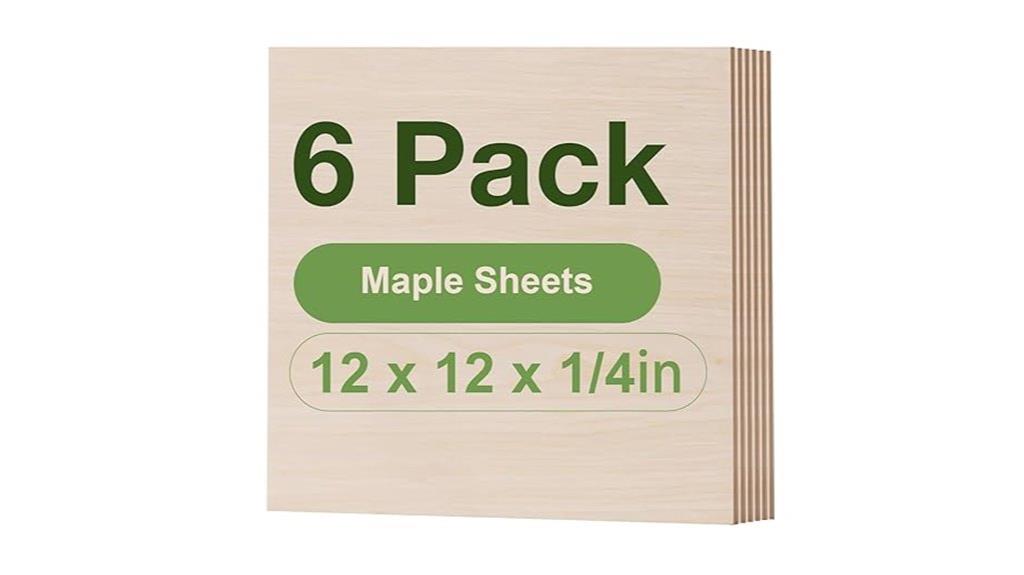 maple plywood 6 pack