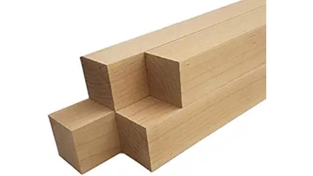 maple square turning blanks