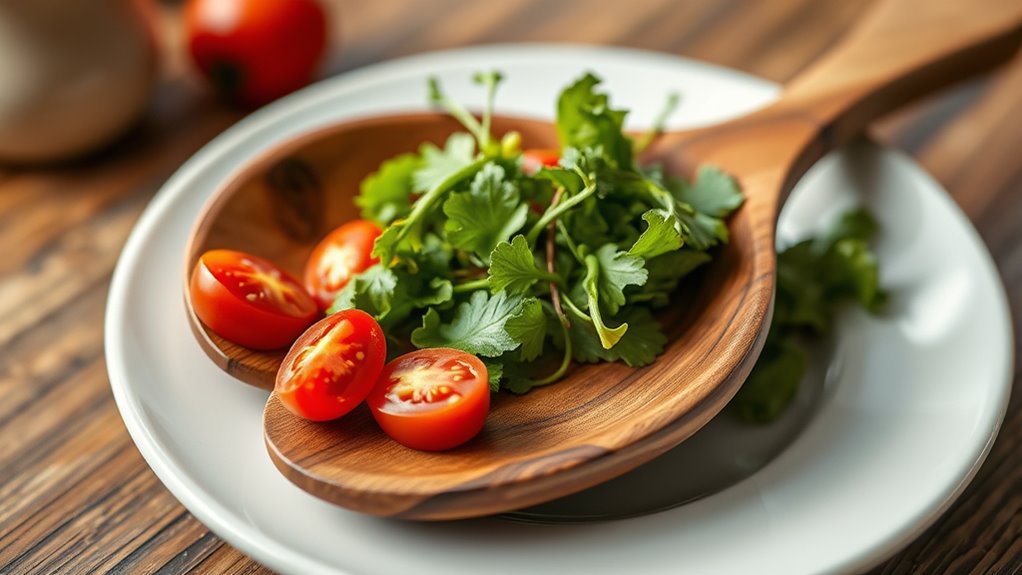 masterful wooden salad design
