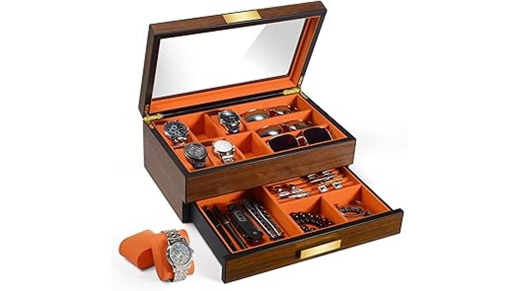 men s jewelry and watch organizer