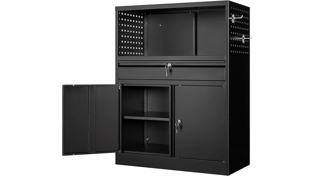 metal cabinet with drawer