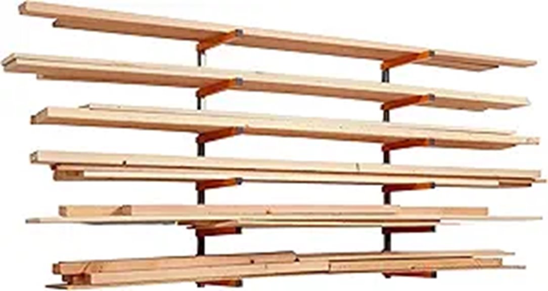 metal wall mount rack
