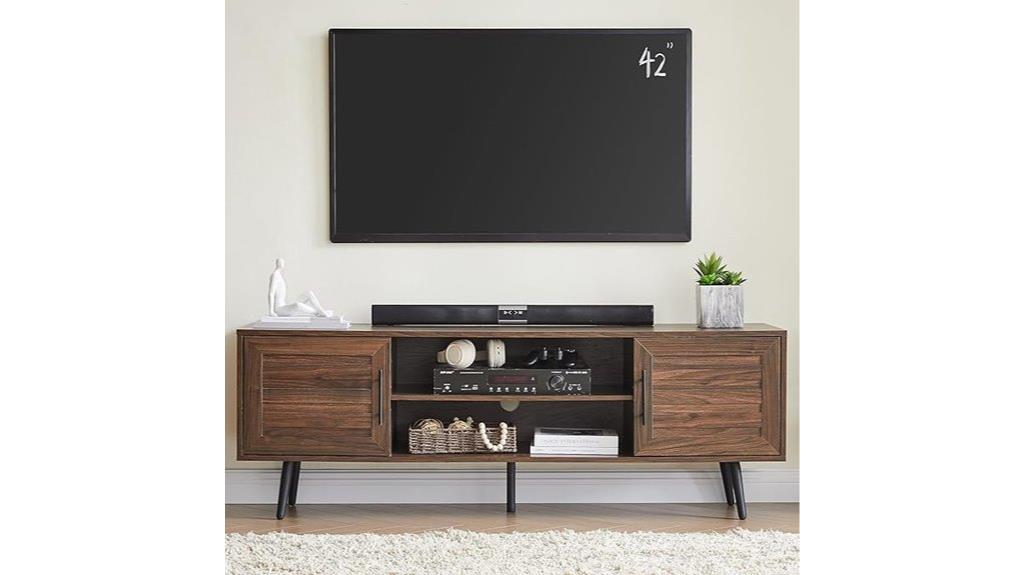 mid century modern tv stand