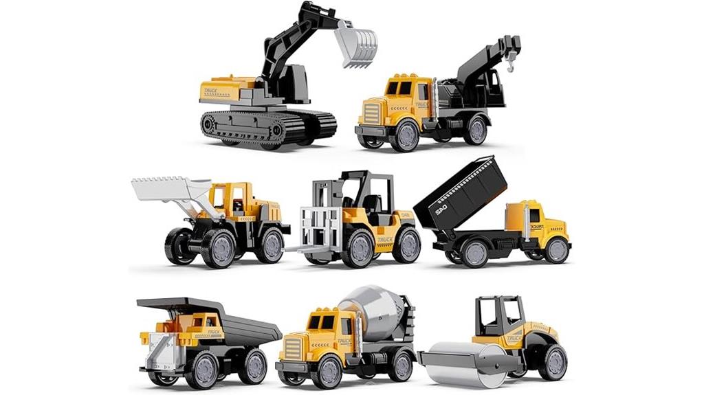 mini construction vehicle set