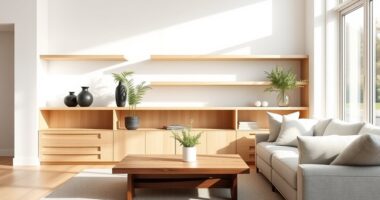 minimalist wooden home decor