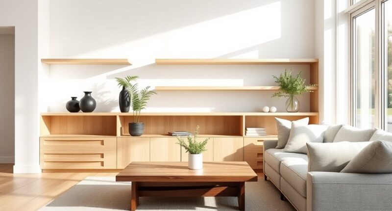 minimalist wooden home decor