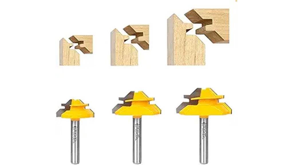 miter router bit set