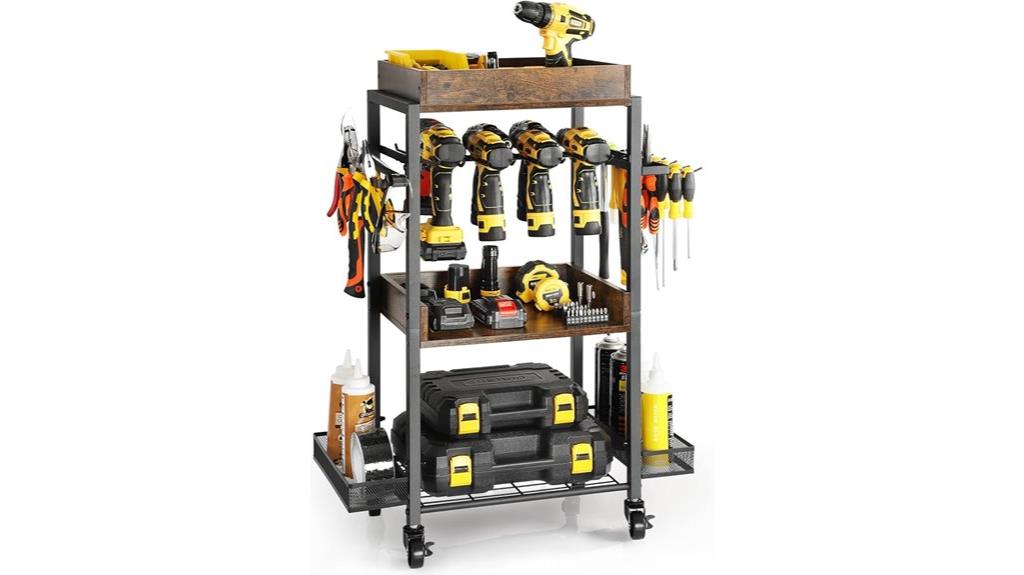 mobile garage storage shelving