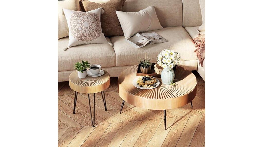 modern farmhouse coffee table set