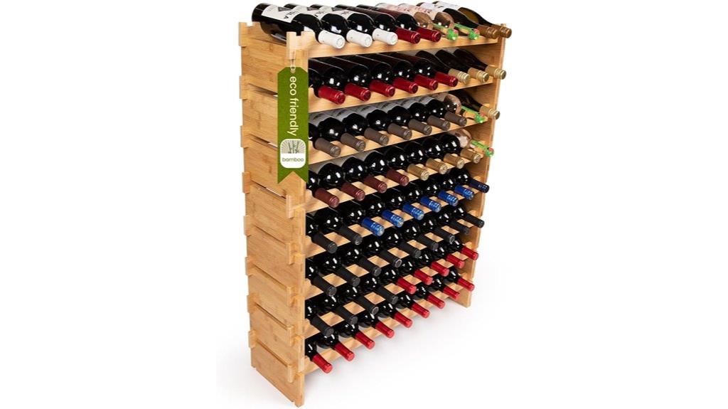 modular bamboo wine storage