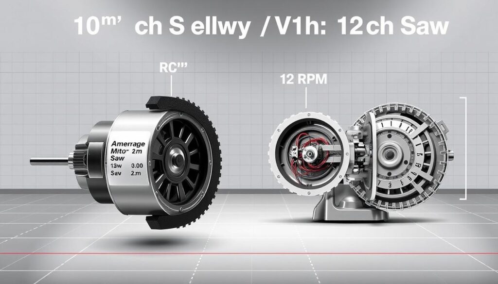 motor specs for miter saws