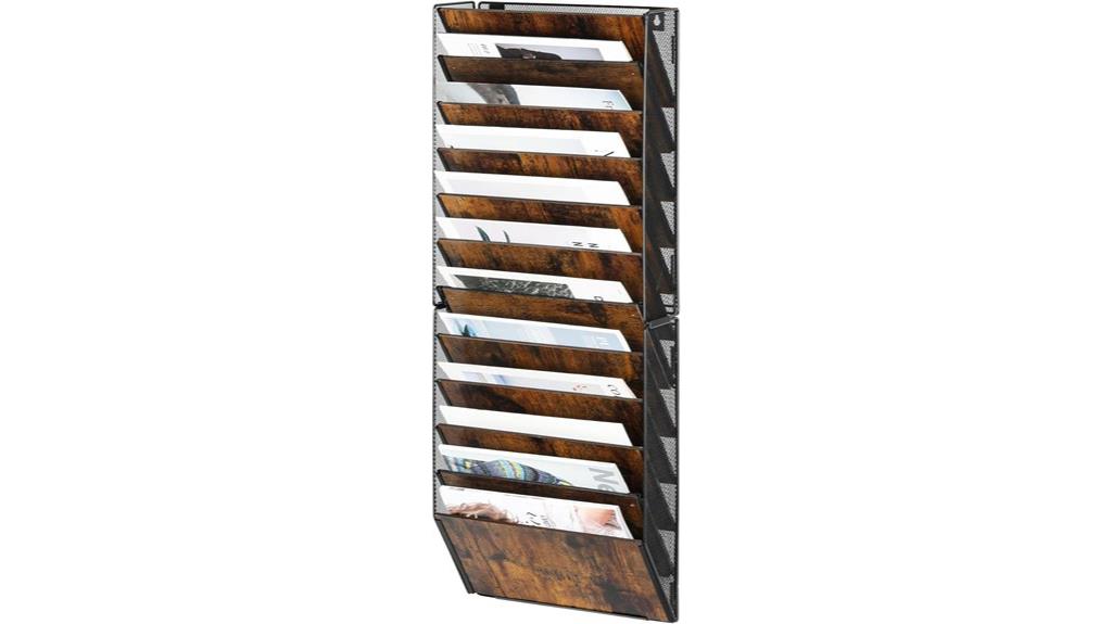 multi pocket wall file organizer