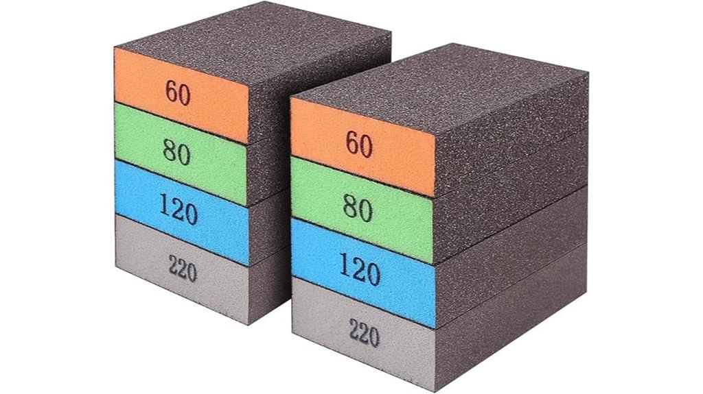 multiple grit sanding sponges