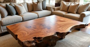 natural live edge coffee tables