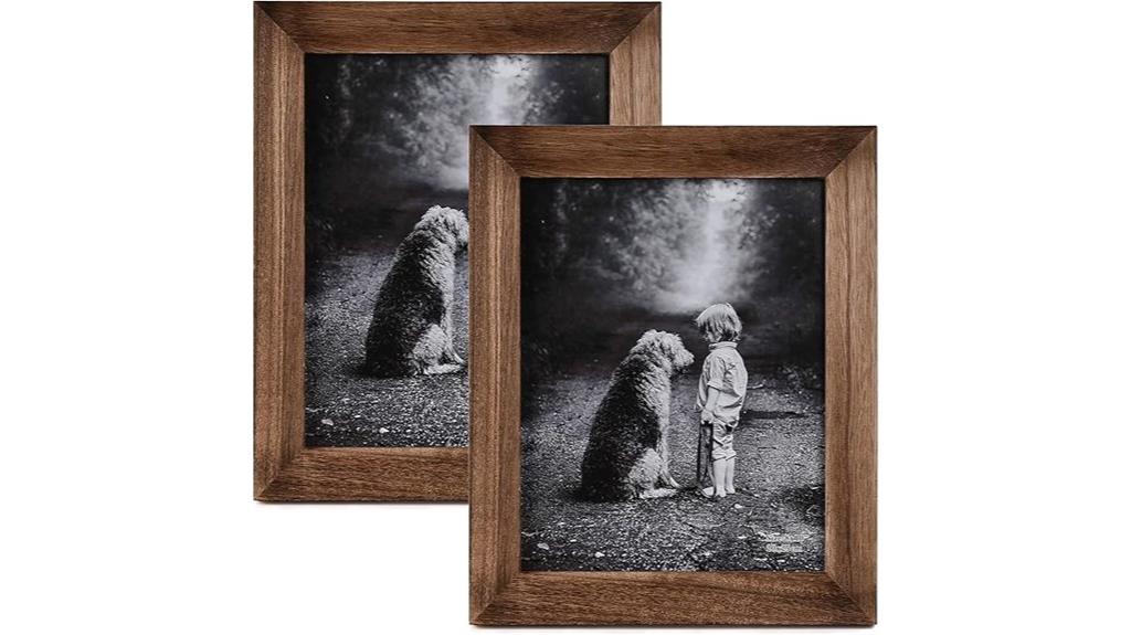 natural wood photo frame