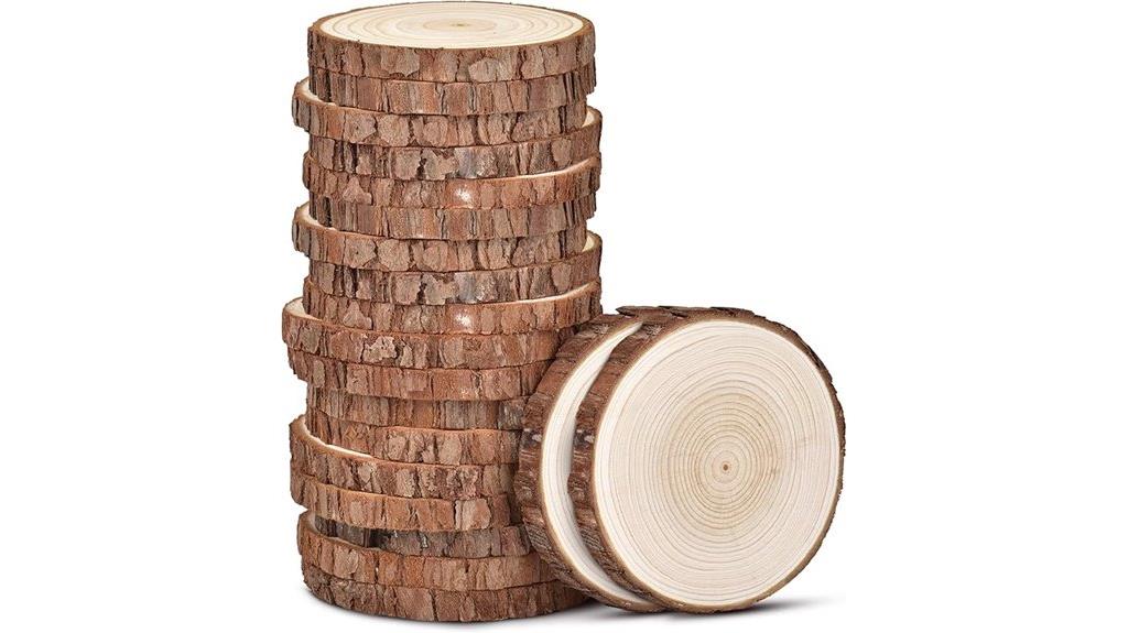 natural wood slices bundle