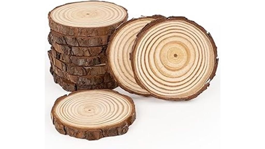 natural wood slices pack