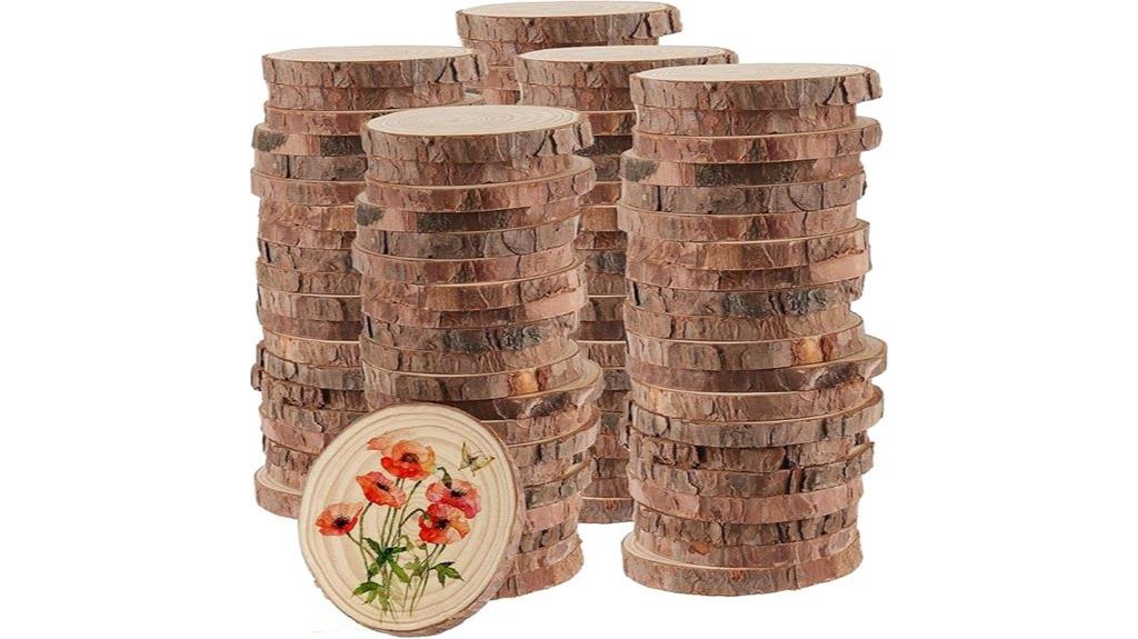 natural wood slices pack