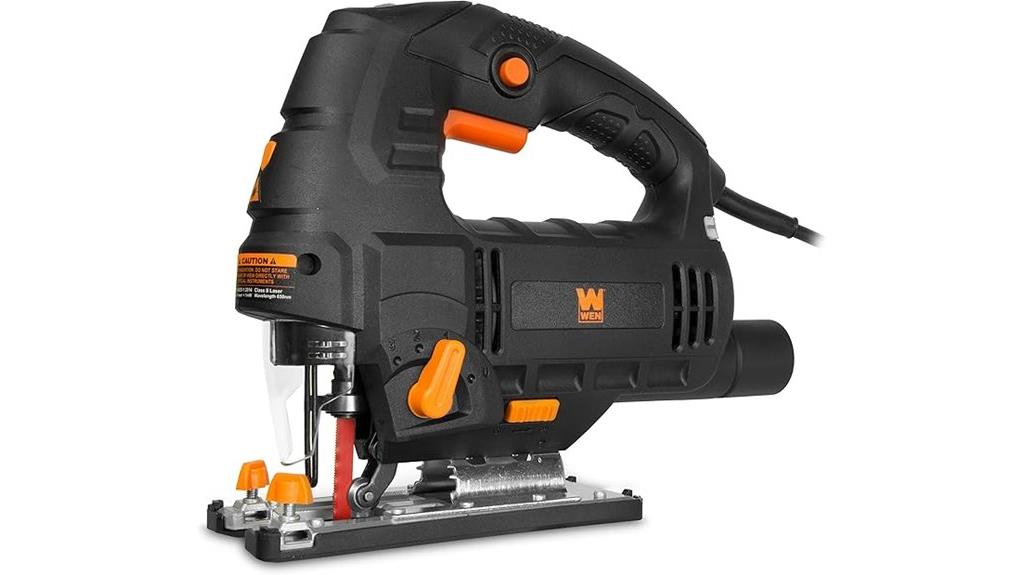 orbital jig saw with laser