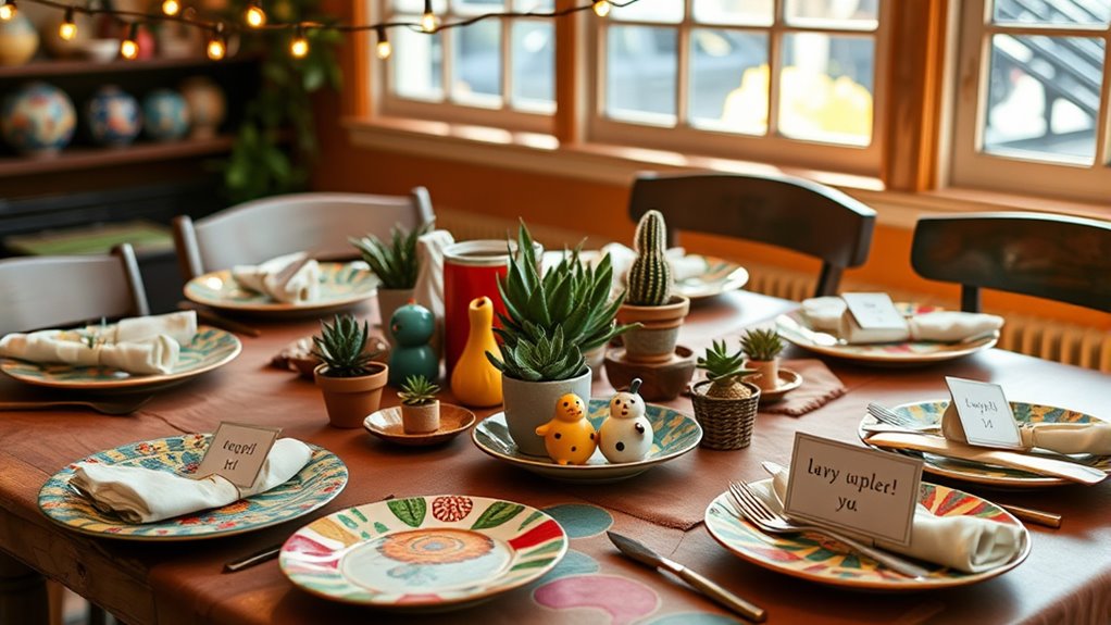 personalized quirky table decor