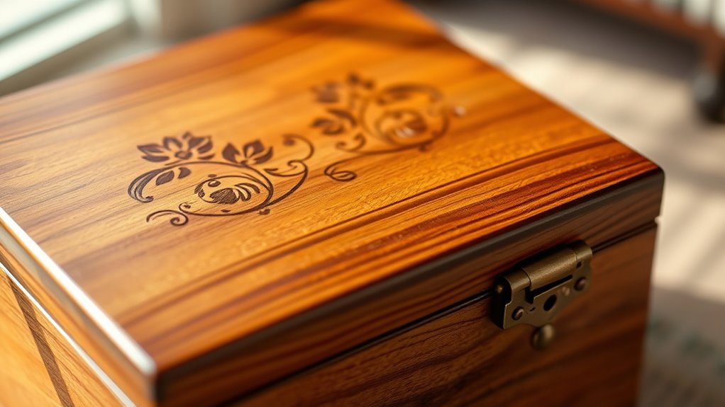 personalized wooden keepsake box