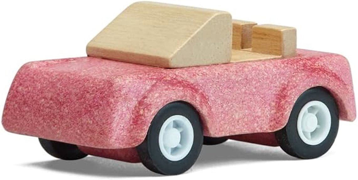 pink toy sports car