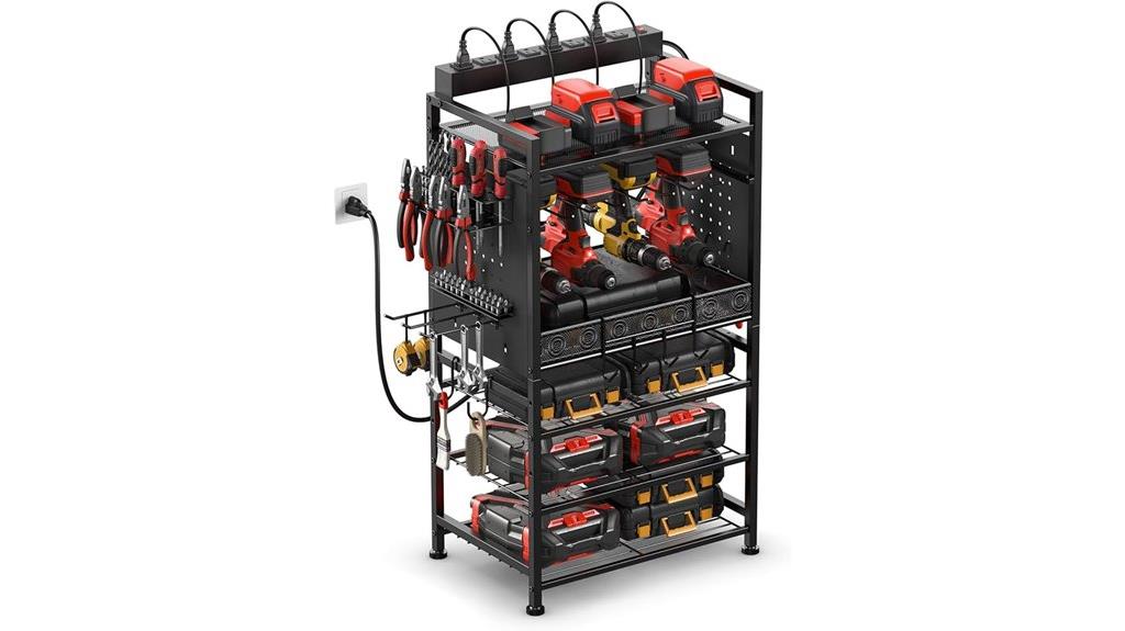 power tool storage with charging