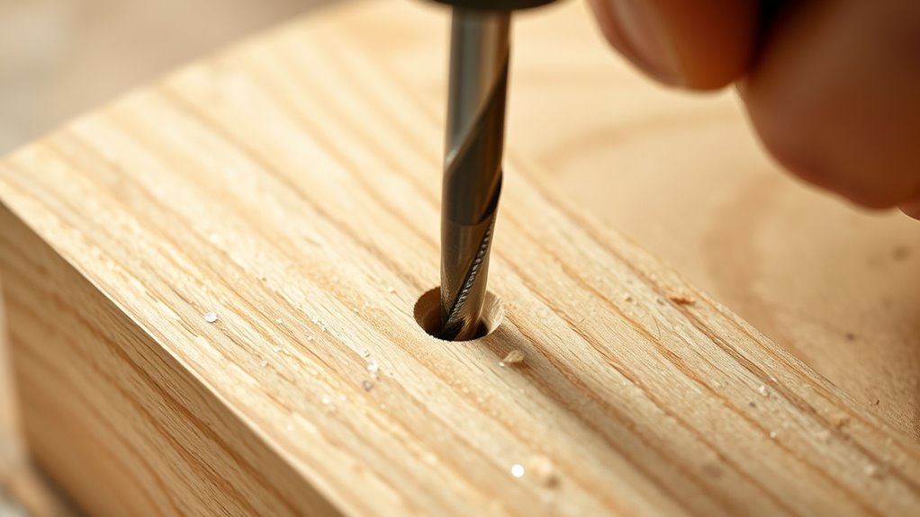 pre drill avoid splitting