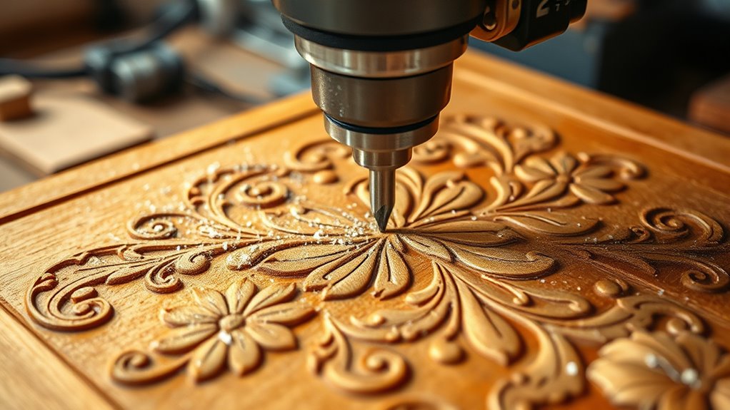 precision cnc wood engraving