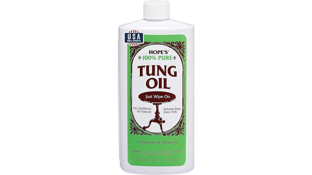 pure tung oil finish