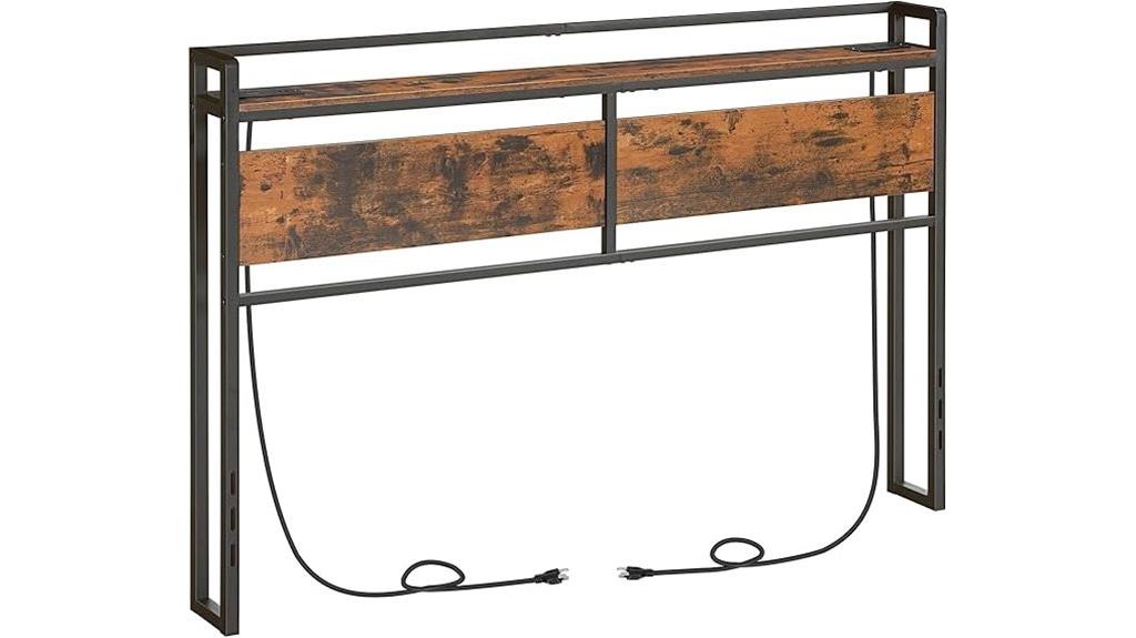 queen headboard with outlets
