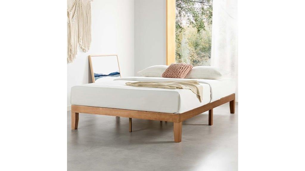 queen sized solid wood bed