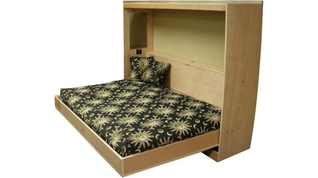 queen wall bed plans