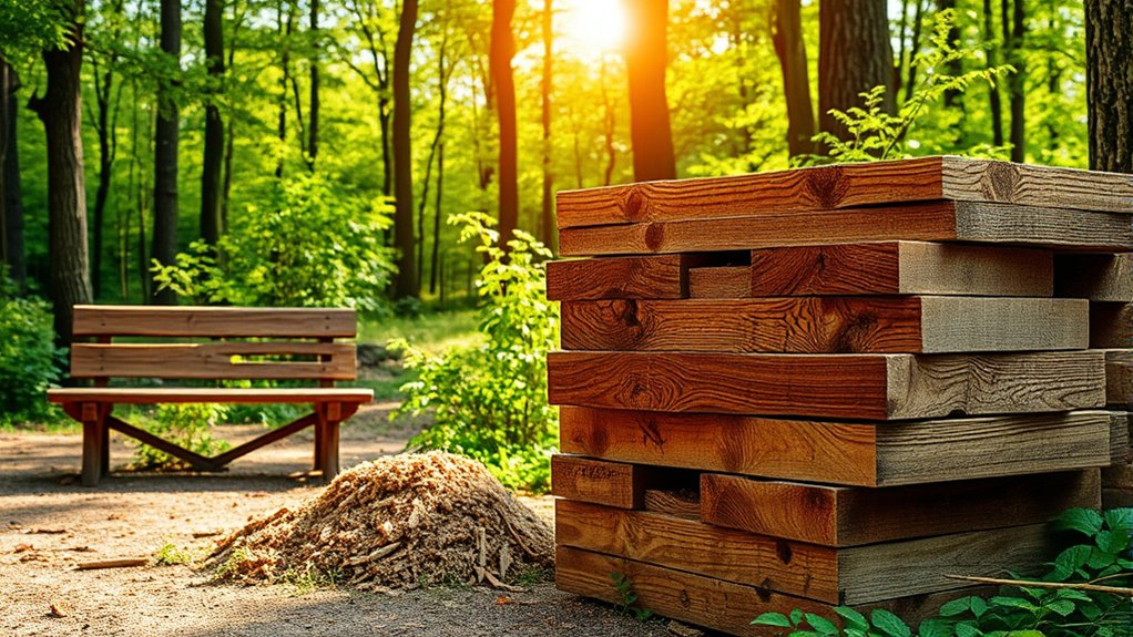 reclaimed wood reduces waste