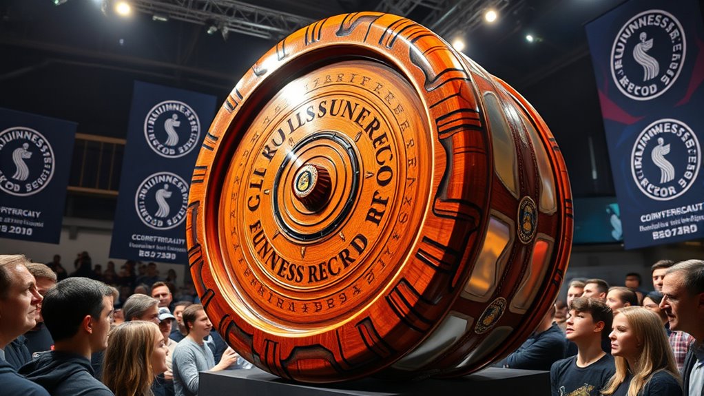 record breaking wooden yo yos