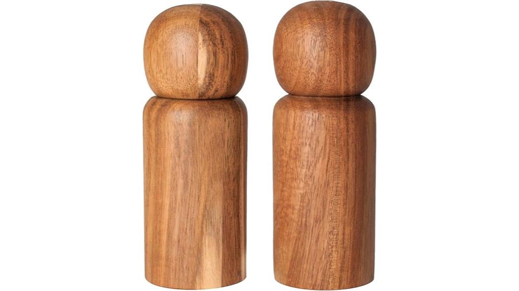 refillable wood salt grinder