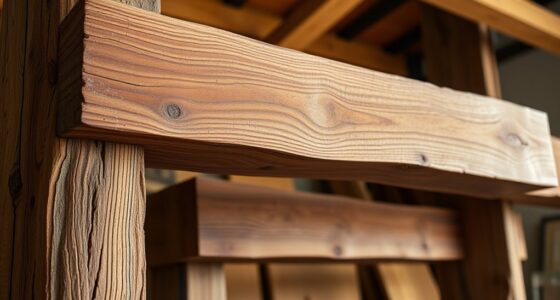 refined wood beam wrapping