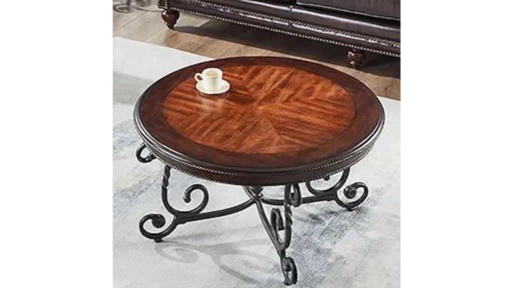 retro wooden coffee table